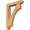 Ekena Millwork Westlake Arts and Crafts Smooth Bracket w/ Offset Brace, Western Red Cedar, 5 1/2"W x 28"D x 36"H BKT0604X28X36WTL03SWR - alternate 1